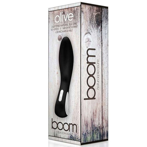 Boom Olive Vibrator Waterproof by Shots Toys - Waterproof Vibrators