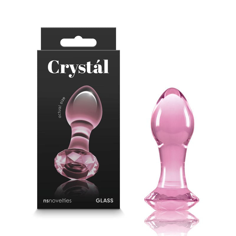 Crystal - Gem Glass Butt Plug - - G-Spot Vibrators