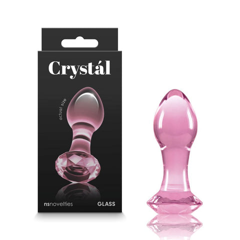 Crystal Gem Glass Butt Plug G-Spot Vibrator - G-Spot Vibrators