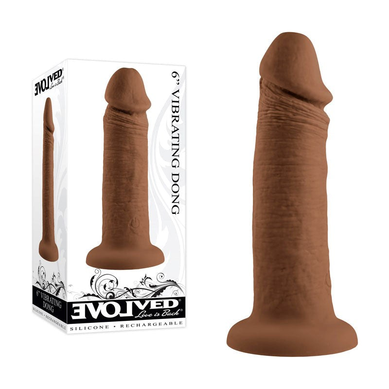 Evolved 6 Inch Vibrating Dong - - Vibrating Dildos