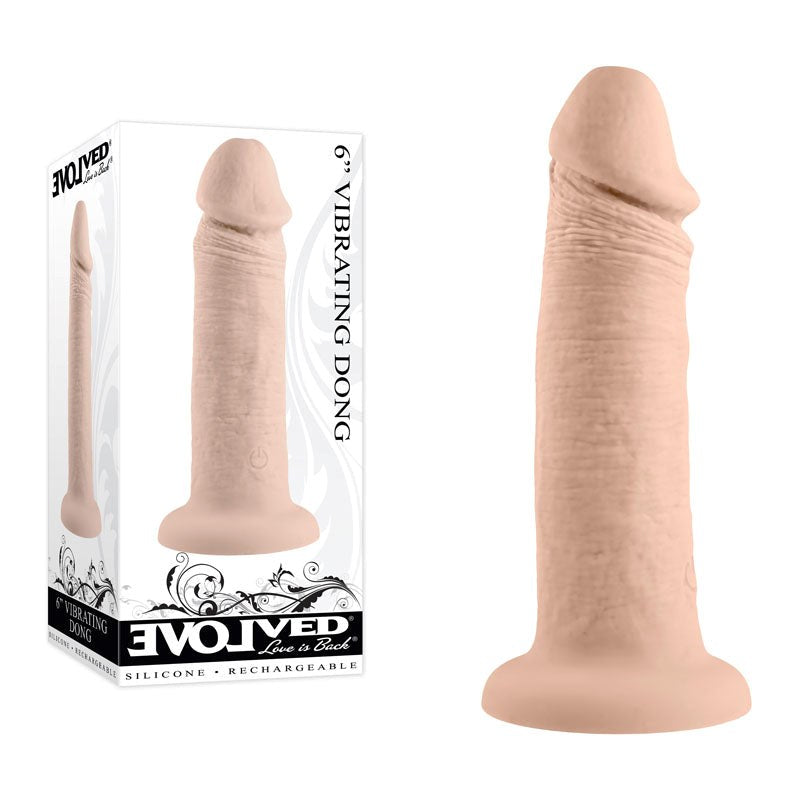 Evolved 6 Inch Vibrating Dong - - Vibrating Dildos