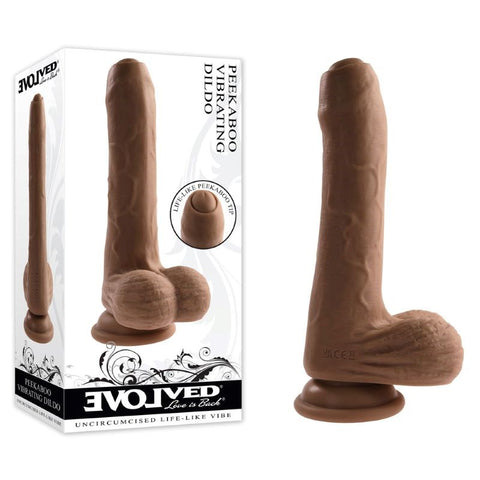 Peek A Boo Vibrating Dildo Silicone by Evolved - Vibrating Dildos