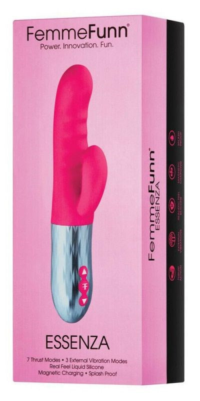 Femmefunn Essenza Thrusting Rabbit Vibrator - - Rabbit Vibrators