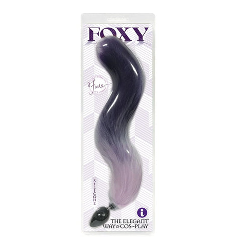 Foxy Fox Tail Silicone Butt Plug Tail by Icon Brands - Realistic Dildos