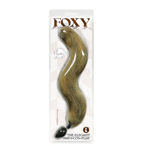 Foxy Fox Tail Silicone Butt Plug Tail by Icon Brands - Realistic Dildos