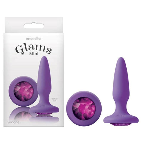 Glams 3.3'' Butt Plug with Sparkling Gem by NS Novelties - Butt Plugs