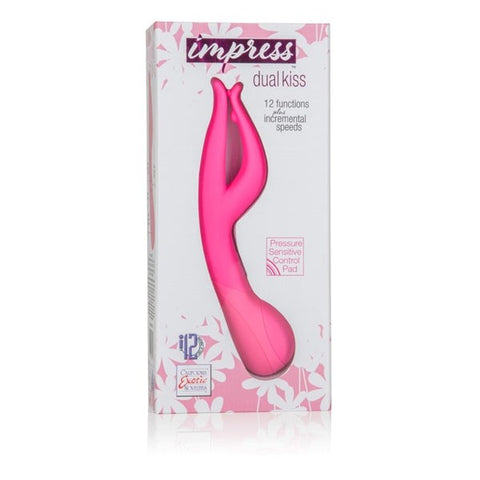 Impress Dual Kiss Personal Massager by CalExotics - Clit Ticklers and Pulsators