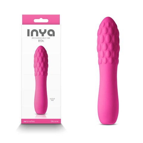 INYA Rita Textured Silicone by NS Novelties - Non-Realistic Dildos