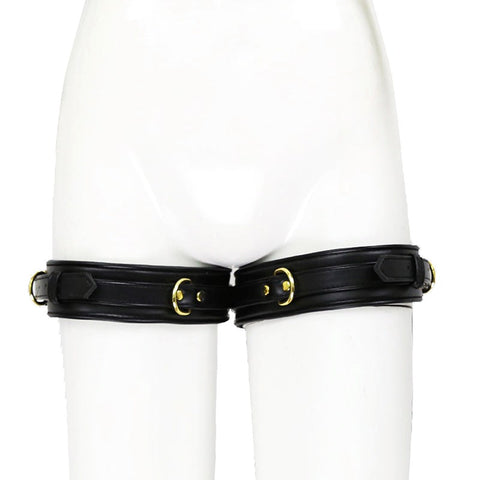 Luxury Leather Erotic Thigh Restraints by BDStyle - Cuffs and Restraints