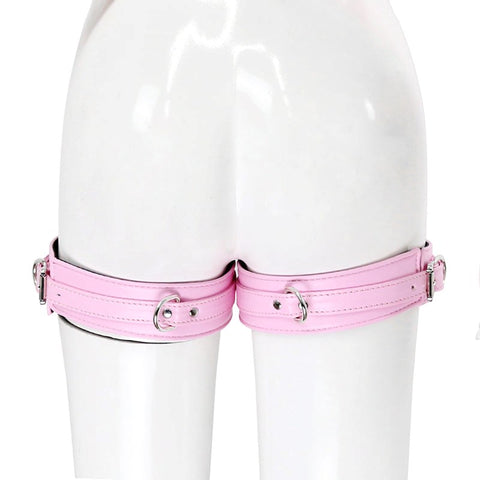Luxury Leather Erotic Thigh Restraints by BDStyle - Cuffs and Restraints