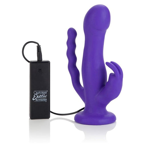 Love Rider 10 Function Triple Rider - - Rabbit Vibrators