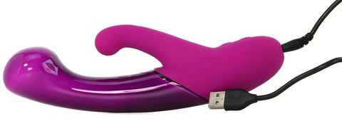 Opal Vibrating Dual Massager by California Exotics - Rabbit Vibrators