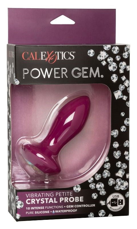 Power Gem Vibrating Petite Crystal Probe - - Anal Vibrators