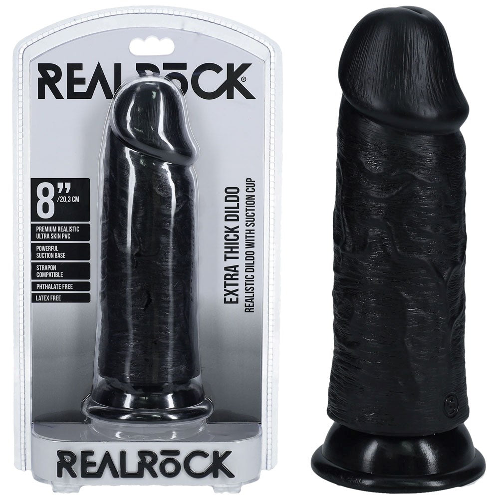 REALROCK 20cm Extra Thick Dildo - - Realistic Dildos