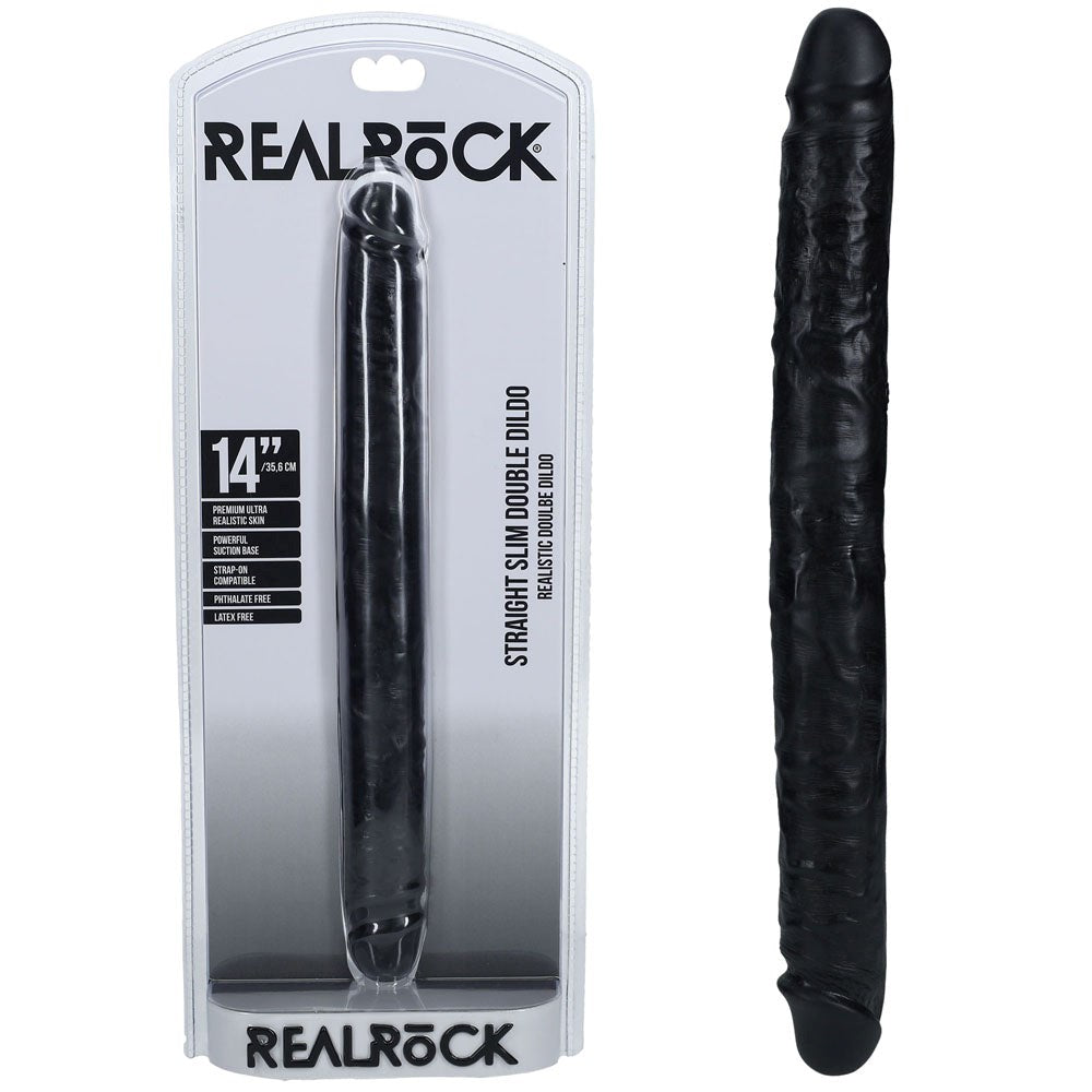 REALROCK 35cm Slim Double Dildo - - Realistic Dildos