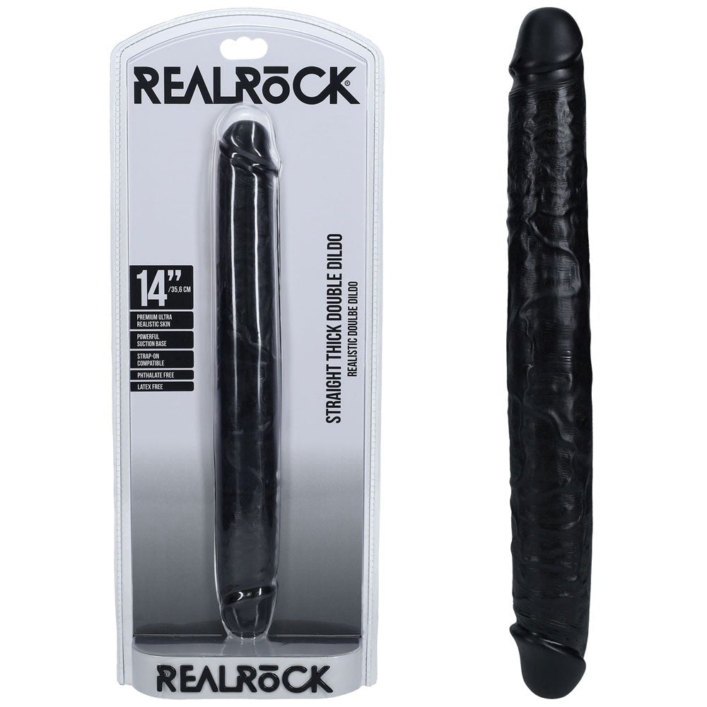 REALROCK 35cm Thick Double Dildo - - Rabbit Vibrators