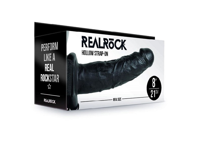 REALROCK Hollow Strapon 8 inch - - Strap On Sextoys