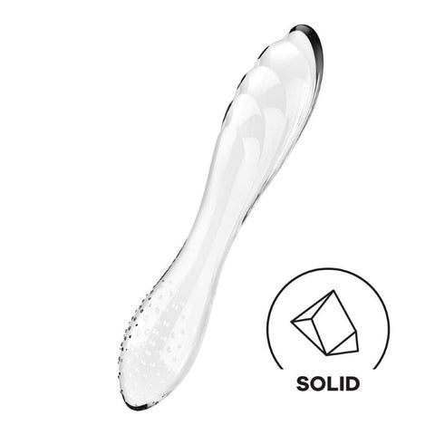 Dazzling Crystal 1 Glass Double Ended Dildo by Satisfyer - Glass Sex Toys