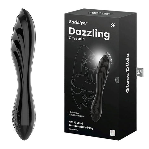 Dazzling Crystal 1 Glass Double Ended Dildo by Satisfyer - Glass Sex Toys