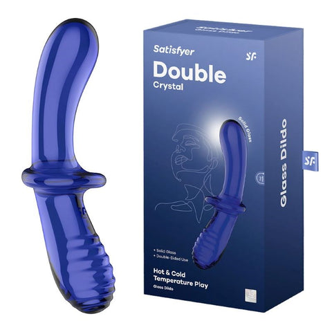 Double Crystal Glass Double Ended Dildo by Satisfyer - Remote Control Vibrators
