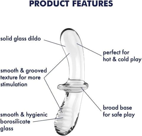 Double Crystal Glass Double Ended Dildo by Satisfyer - Remote Control Vibrators