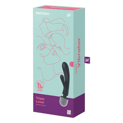 Triple Lover Glass Sex Toy by Satisfyer - Glass Sex Toys