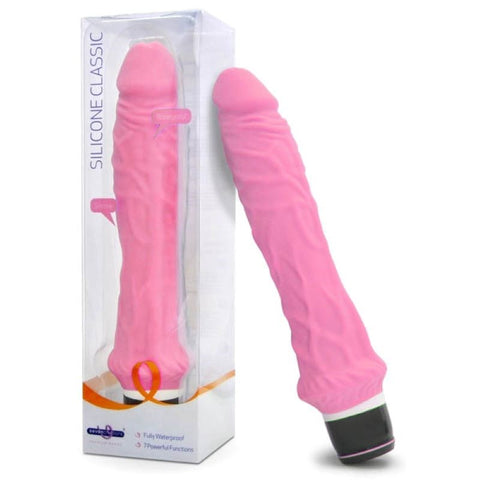 Silicone Classic - 7.5 Inch Vibe by Seven Creations - Strap On Sextoys