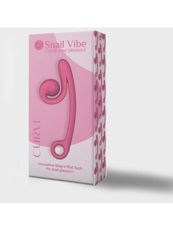 Snail Vibe Curve Silicone G-Spot Vibrator - - Remote Control Vibrators