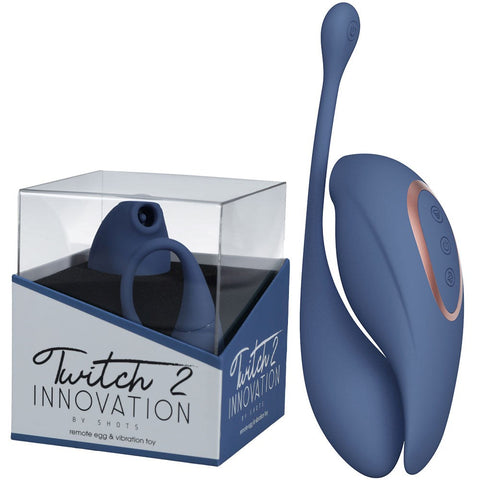 Twitch 2 - Suction Vibe & Vibrating Egg by Shots Toys - Realistic Dildos