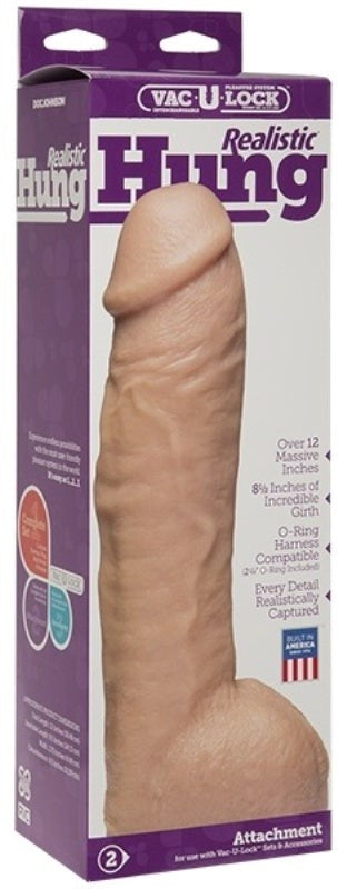 Vac-U-Lock Realistic Hung - - Realistic Dildos