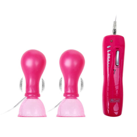 7-Speed Vibrating Nipple Pumps by BDStyle - Breast and Nipple Toys