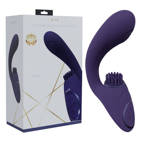VIVE Gen USB Rechargeable Triple Motor Vibrator - Clit Ticklers and Pulsators