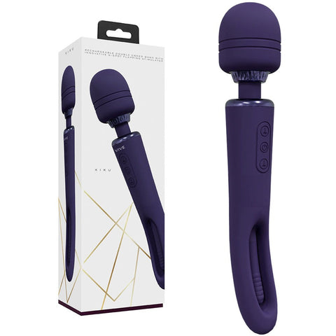VIVE Kiku Flapping Tongue and Vibrating Wand by Shots Toys - Body Wands