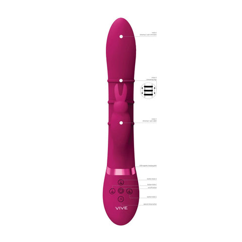 VIVE Sora USB Rechargeable Rabbit Vibrator by Shots Toys - Realistic Dildos
