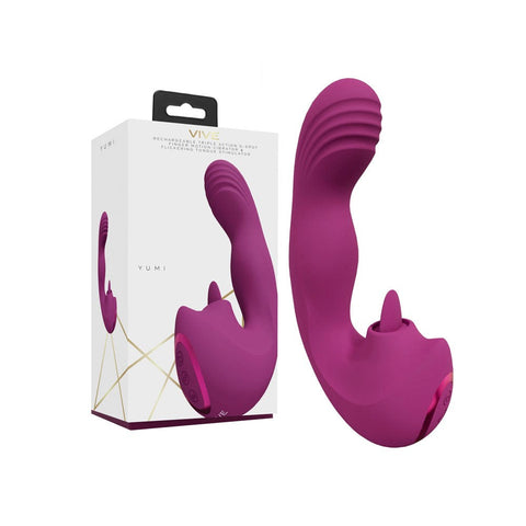 VIVE Yumi USB Rechargeable Triple Motor Vibrator - Body Wands