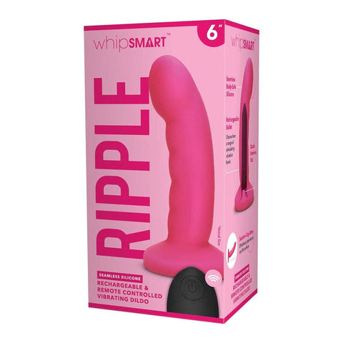 WhipSmart 6" Ripple Rechargeable Vibrating Dildo - Body Wands