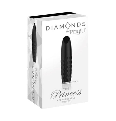 Diamonds By Playful The Princess Bullet Vibrator - Steel Sex Toys
