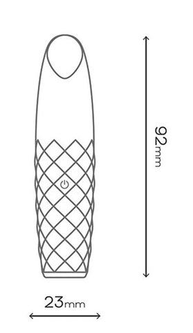 Diamonds By Playful The Princess Bullet Vibrator - Steel Sex Toys
