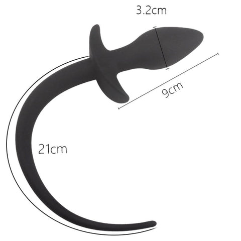 Dog Tail Silicone 9 cm Butt Plug by BDStyle - Butt Plugs