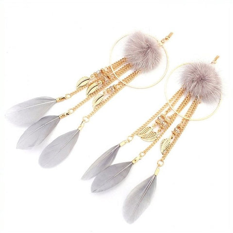 Dreamcatcher Feather Nipple Clamps by BDStyle - Butt Plugs