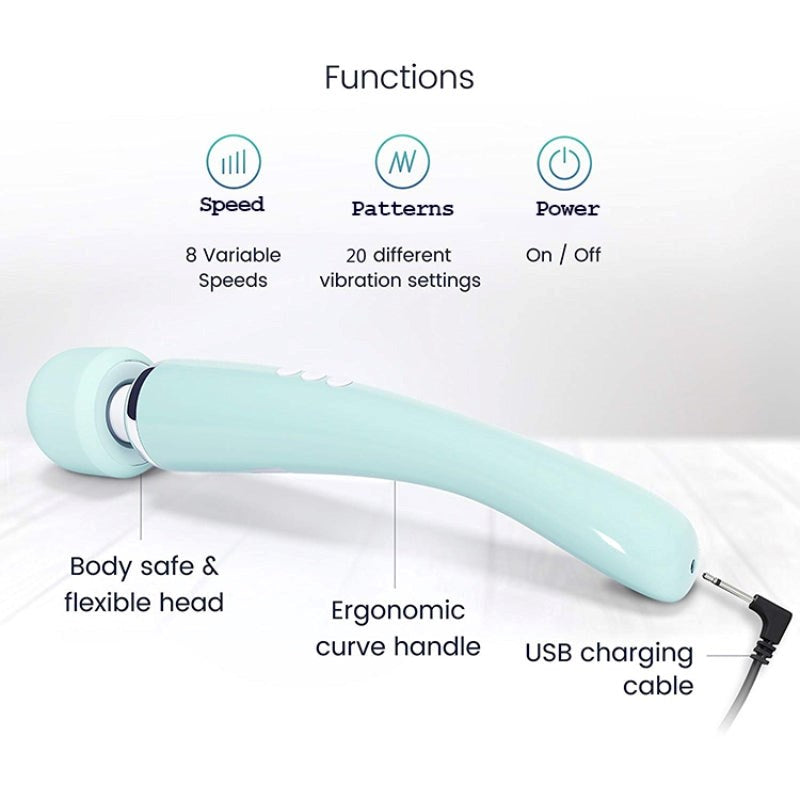 Elegance Rechargeable Vibrating Sex Wand - - Strap On Sextoys