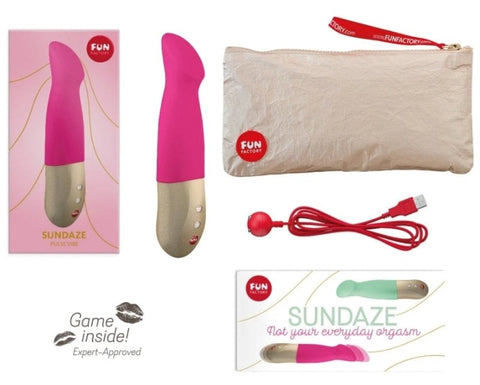 SUNDAZE pistachio USB Rechargeable Thrusting Vibrator - Bullet Vibrators