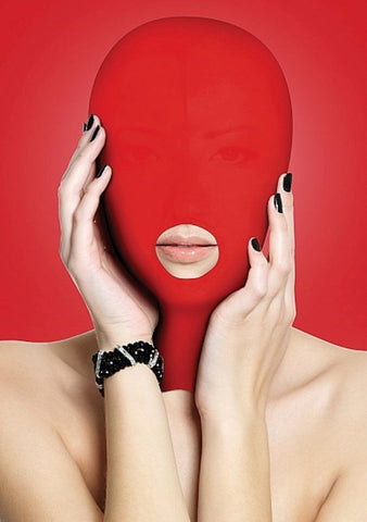 Ouch Submission Mask Bondage Blindfold by Shots Toys - Masks And Blindfolds