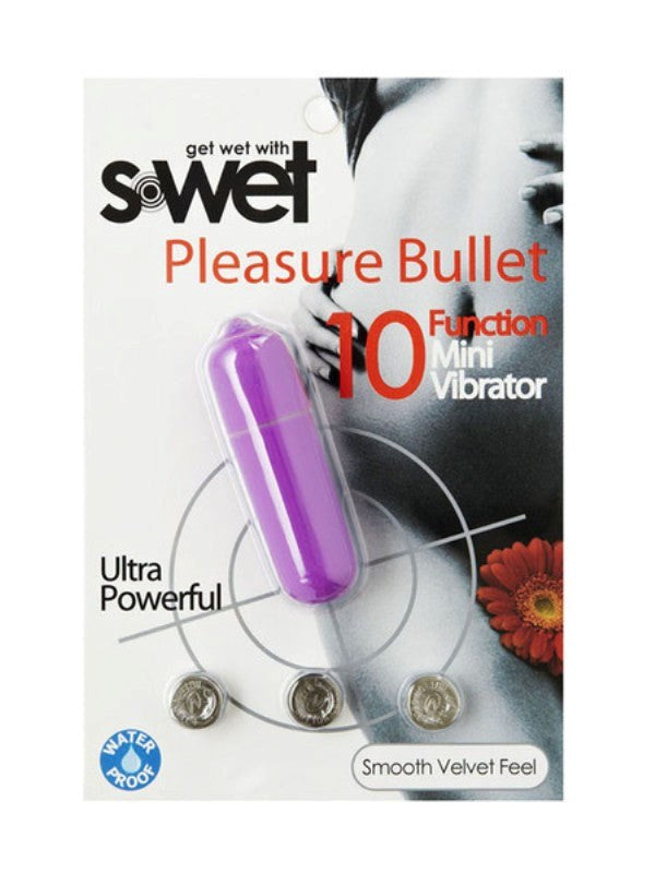 S-Wet Pleasure Vibrating Bullet Massager - - Anal Beads and Balls