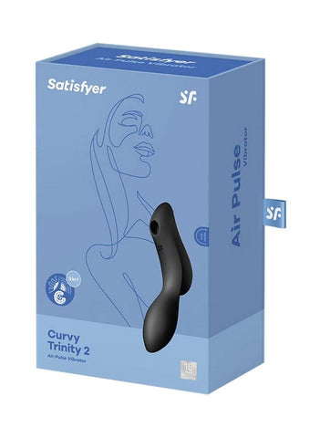 Curvy Trinity 2 Insertable Air Pulse Vibrator by Satisfyer - Clit Ticklers and Pulsators