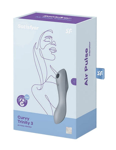 Curvy Trinity 3 Waterproof Silicone Clitoral Massager - G-Spot Vibrators