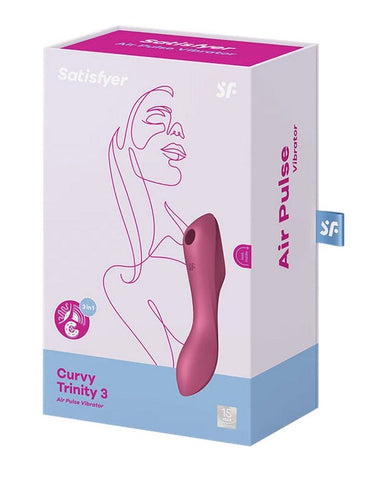 Curvy Trinity 3 Waterproof Silicone Clitoral Massager - G-Spot Vibrators