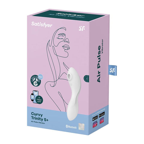 Curvy Trinity 5 Air Pulse Stimulator & Vibrator - G-Spot Vibrators