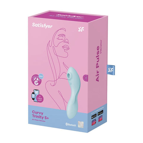 Curvy Trinity 5 Air Pulse Stimulator & Vibrator - G-Spot Vibrators