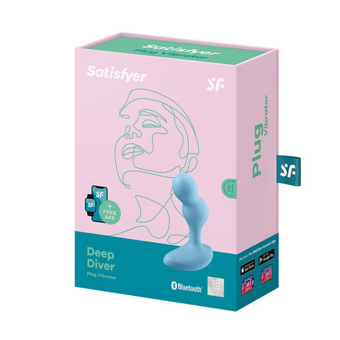 Deep Diver Vibrating Connect App Anal Plug by Satisfyer - Butt Plugs